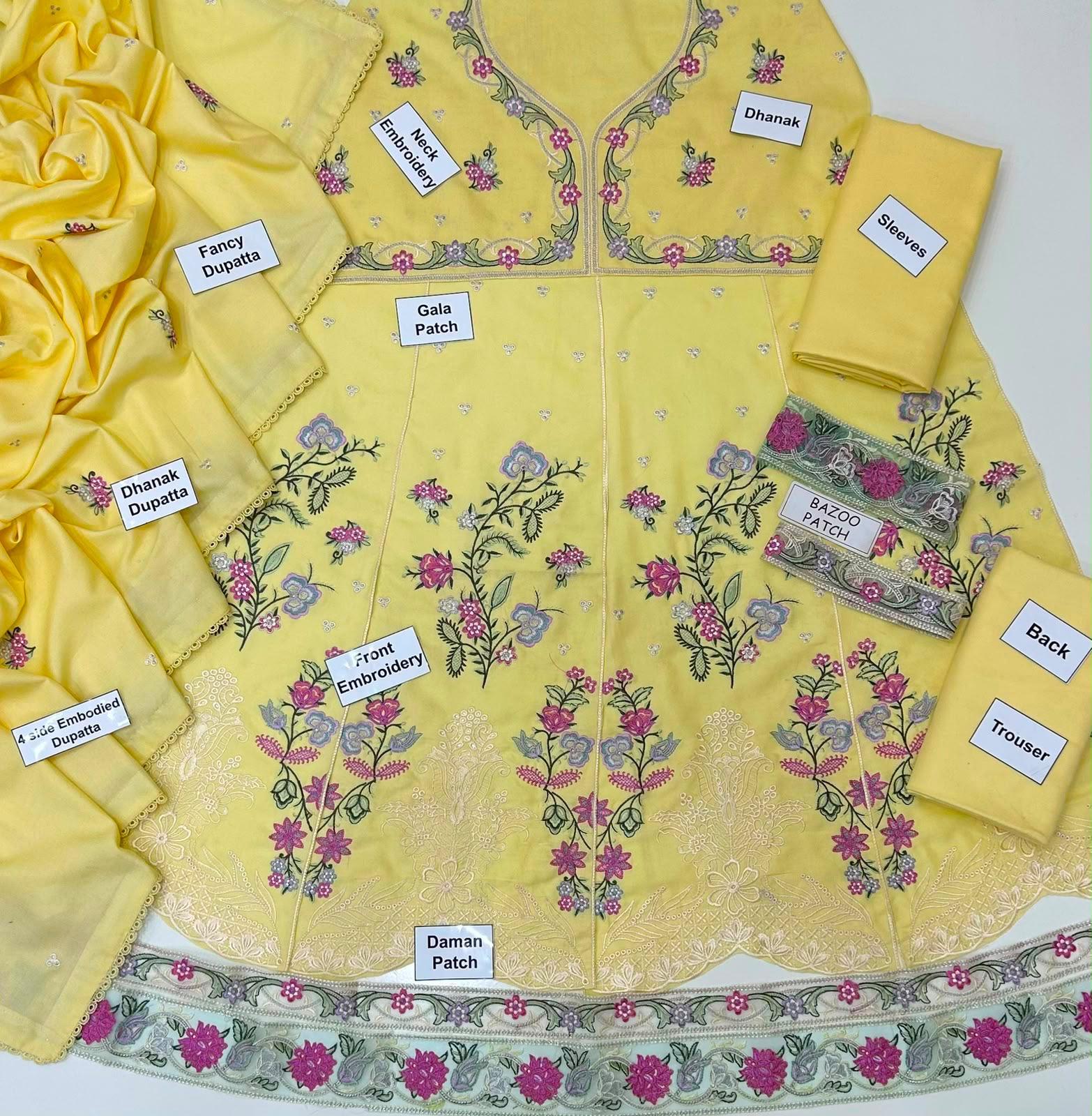 Aneela winter collection 2026 03PCS UNSTITCHED frock