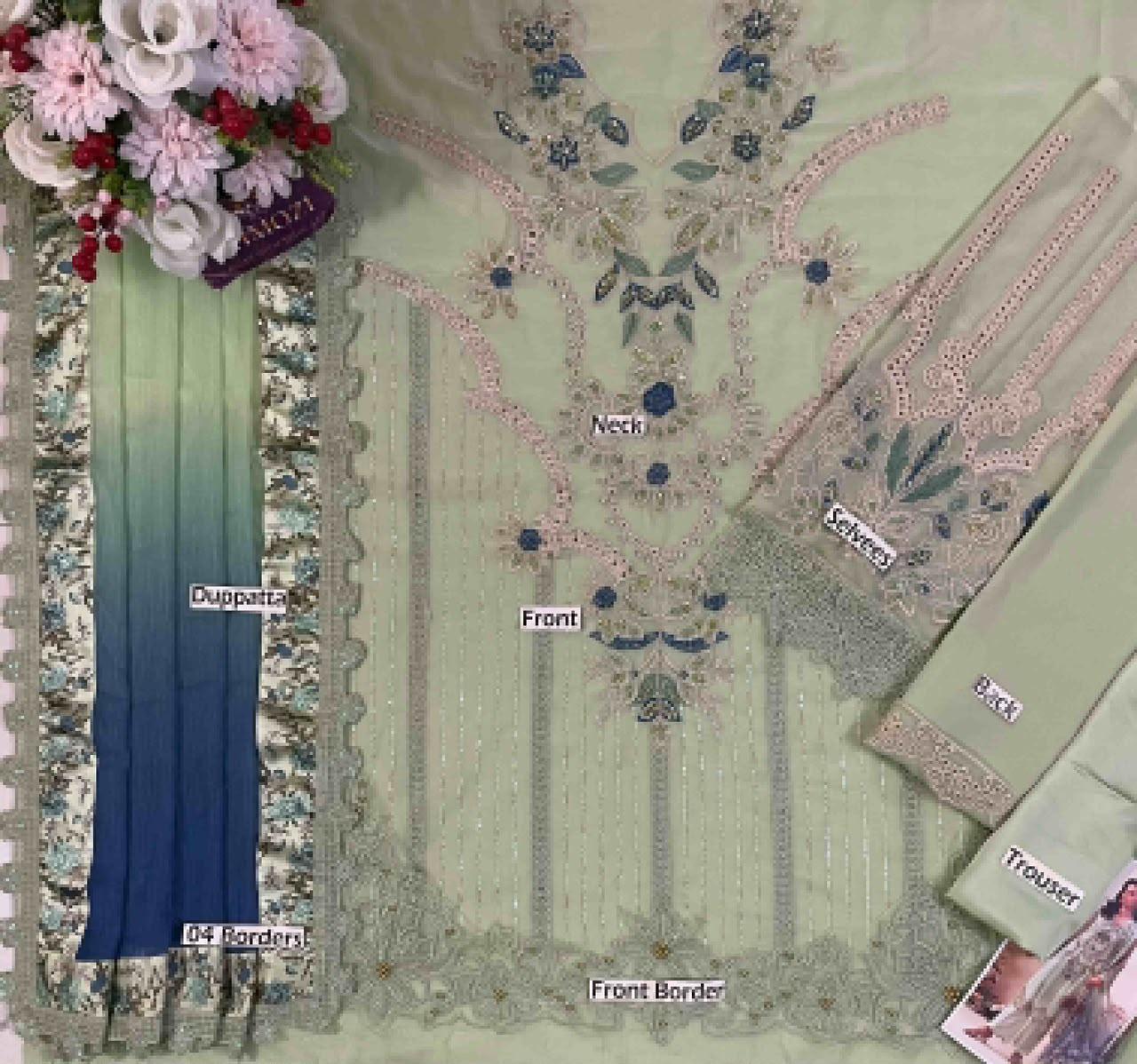 Maria B chiffon Embroidered collection 2026 