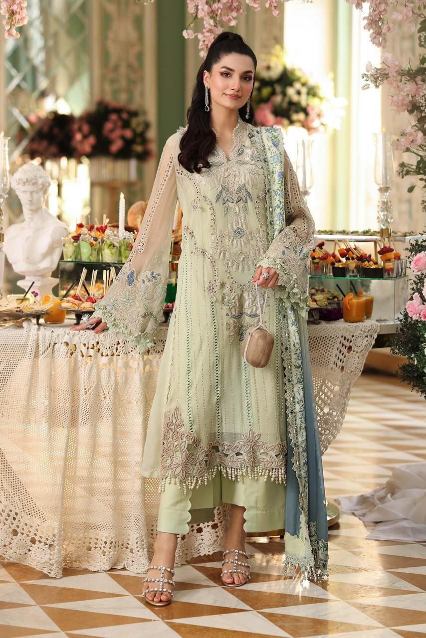 Maria B chiffon Embroidered collection 2026 