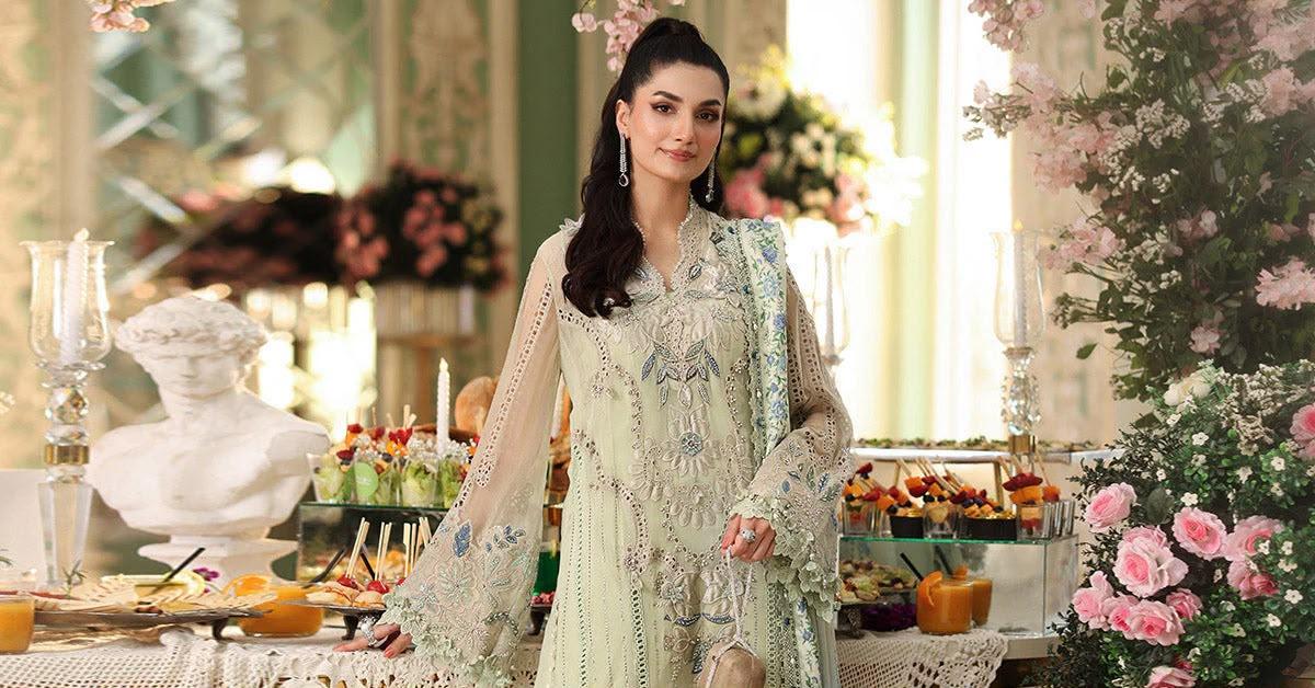 Maria B chiffon Embroidered collection 2026 