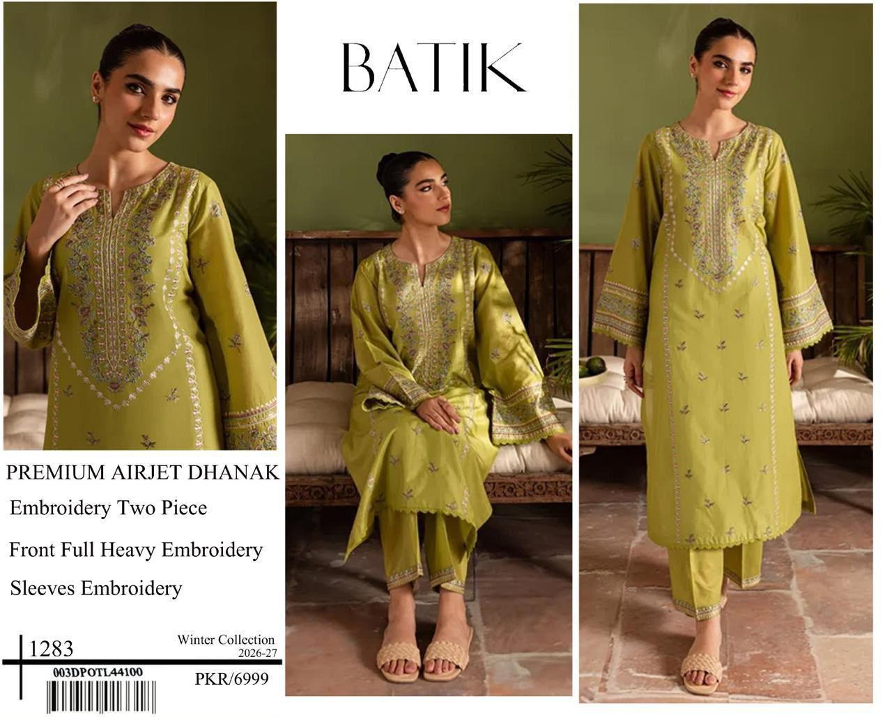  *Premium DHANAK Two piece Embroidery Collection 2026