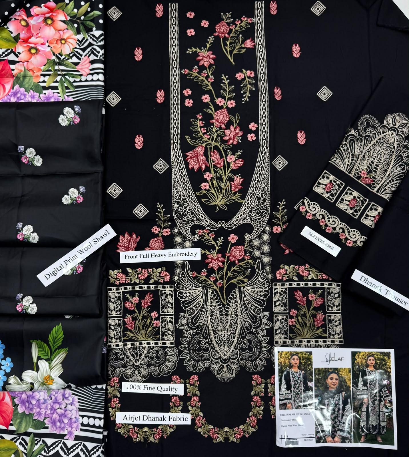 Airjet Dhanak with Embroidery Collection 2026 