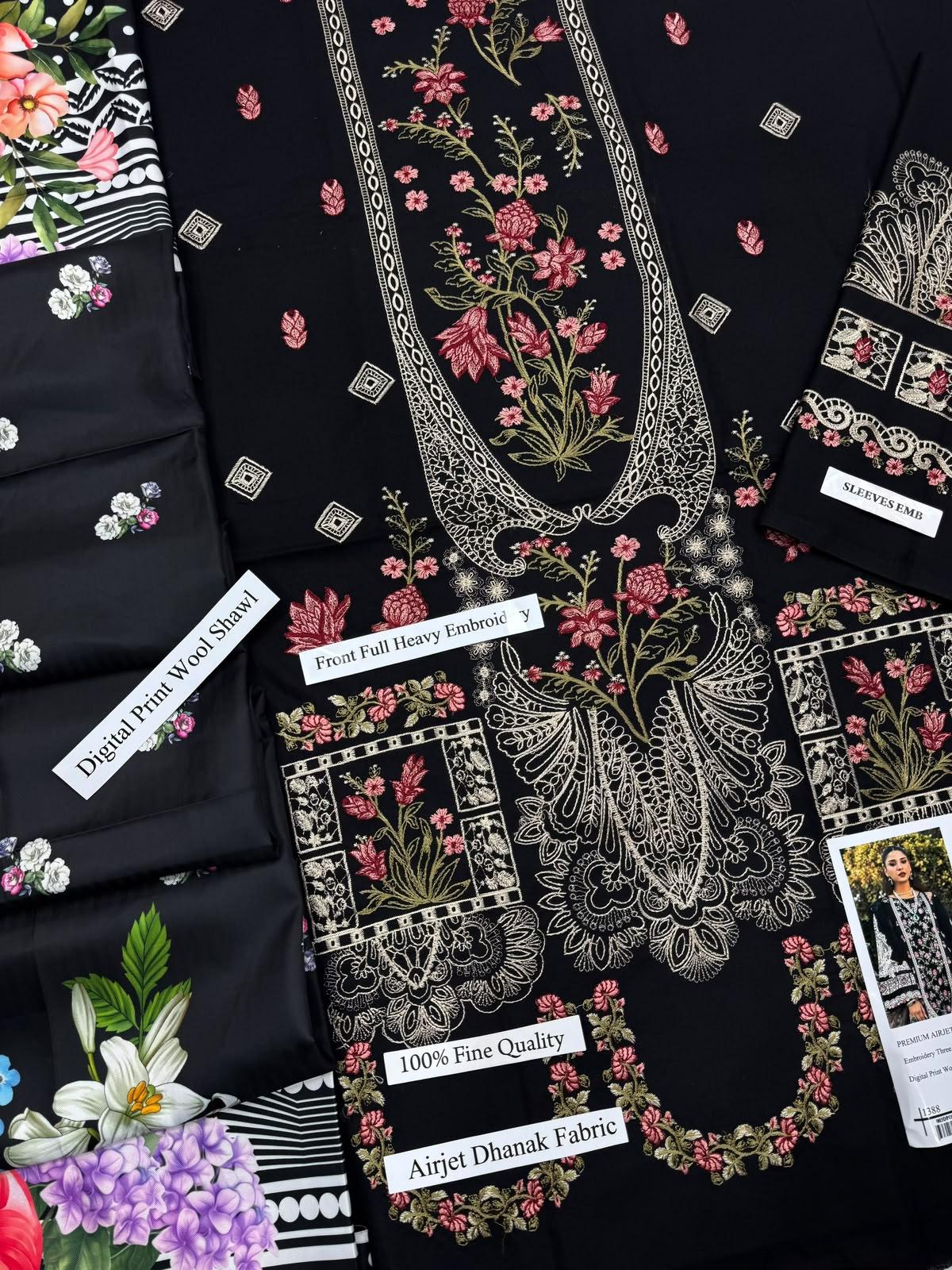 Airjet Dhanak with Embroidery Collection 2026 