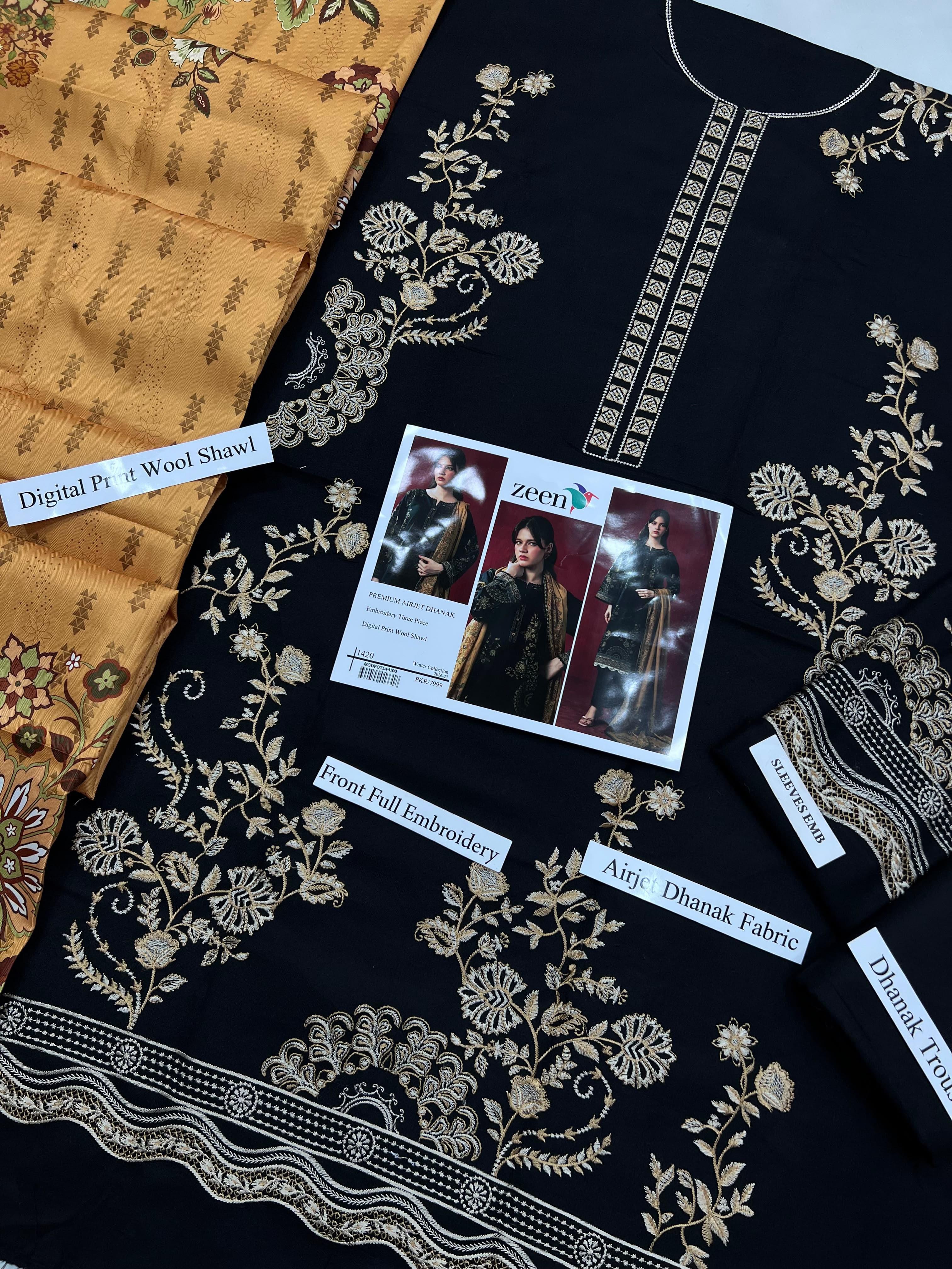Premium Airjet Dhanak with Digital wool shawl collection 2026