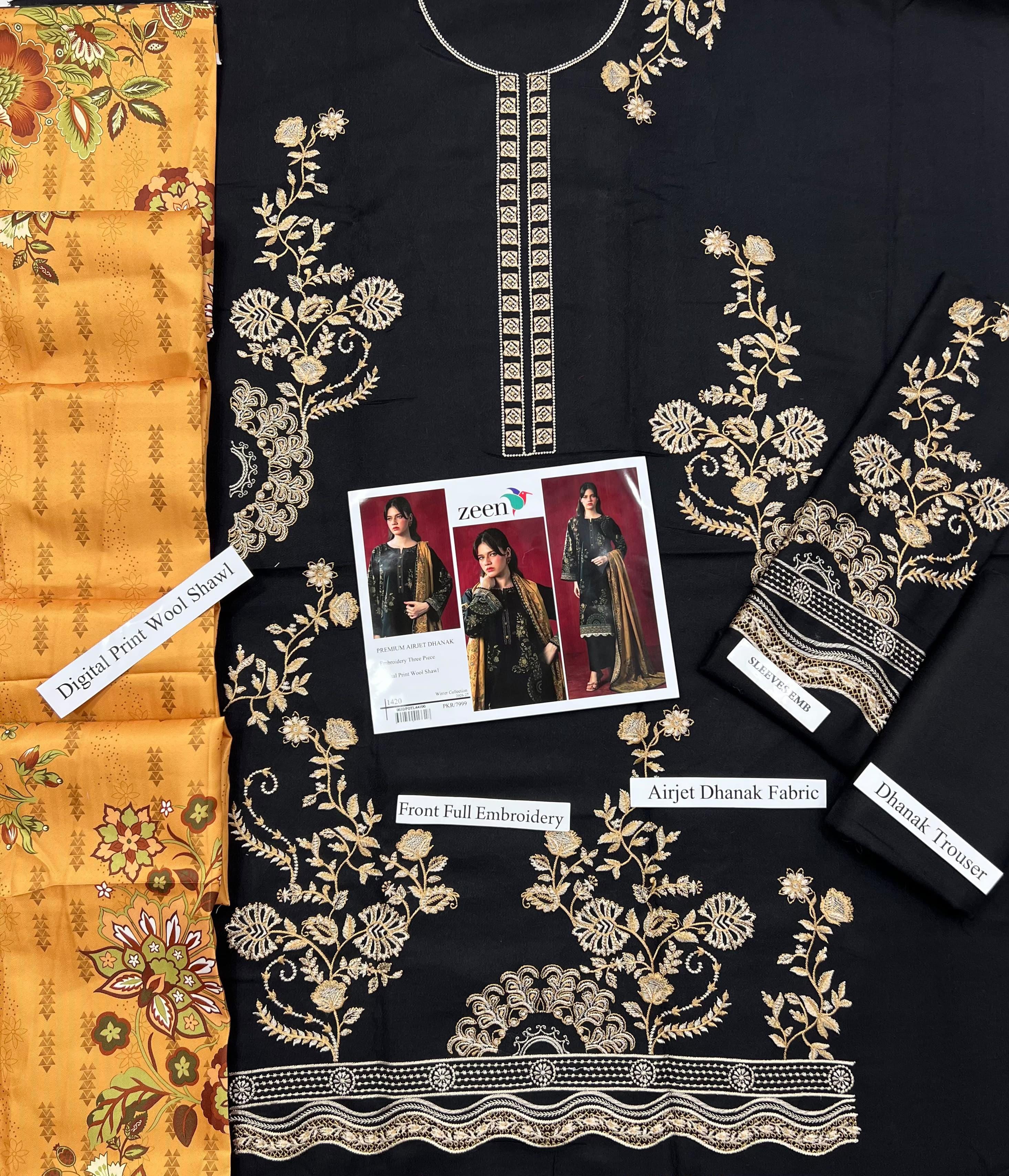 Premium Airjet Dhanak with Digital wool shawl collection 2026