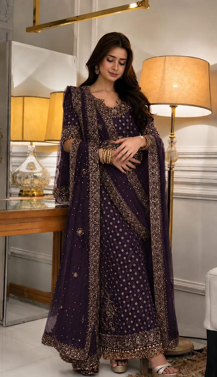 Haris Shakeel addawork formal wedding collection_Arisha Magenta collection 2026